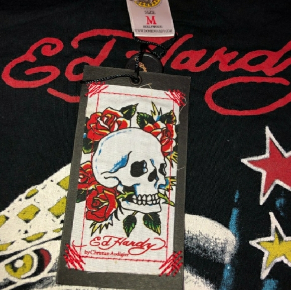 NWT Ed Hardy Death or Glory Shirt Medium M - Picture 3 of 5